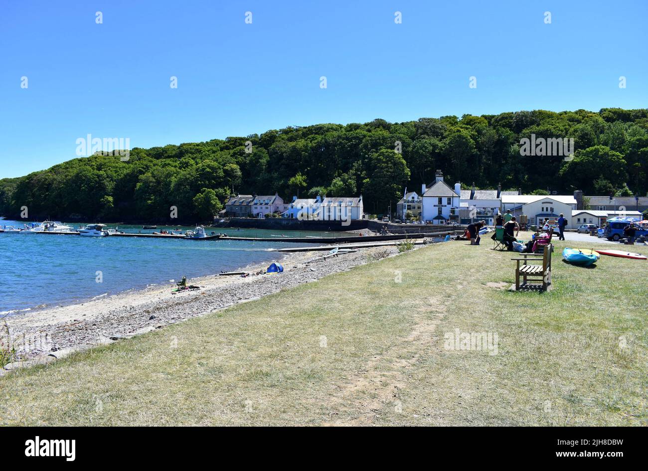 Dale village waterfront, Dale, Pembrokeshire, Wales Stock Photo Alamy
