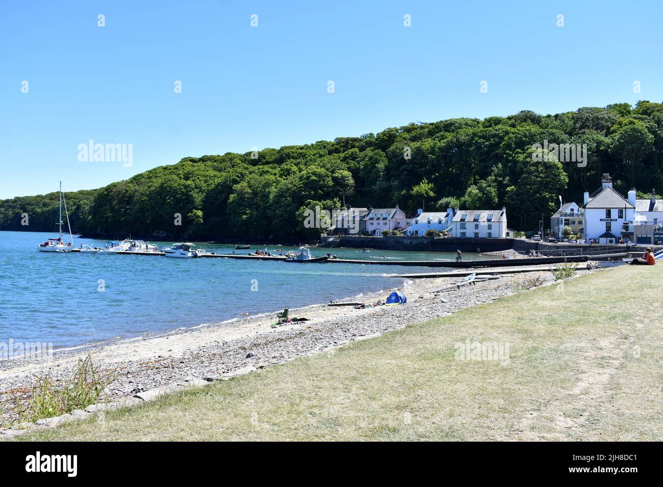 Dale village waterfront, Dale, Pembrokeshire, Wales Stock Photo Alamy