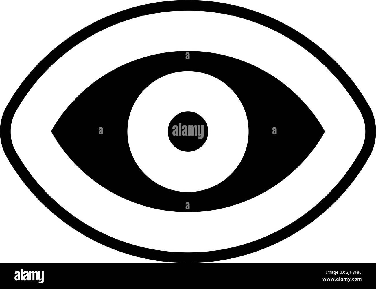 User interface visibility icon Stock Vector