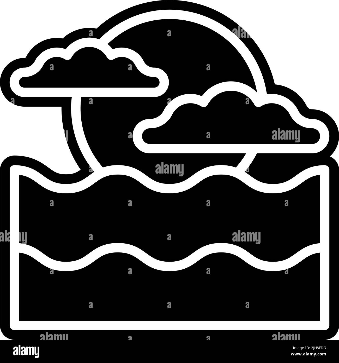 Summer ocean icon Stock Vector Image & Art - Alamy