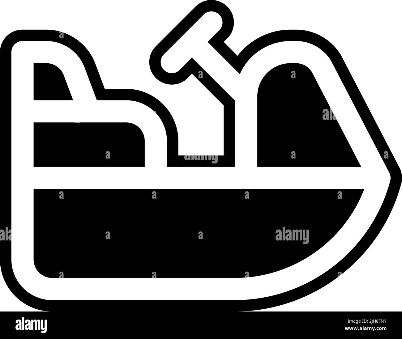Transportation jet ski icon Stock Vector