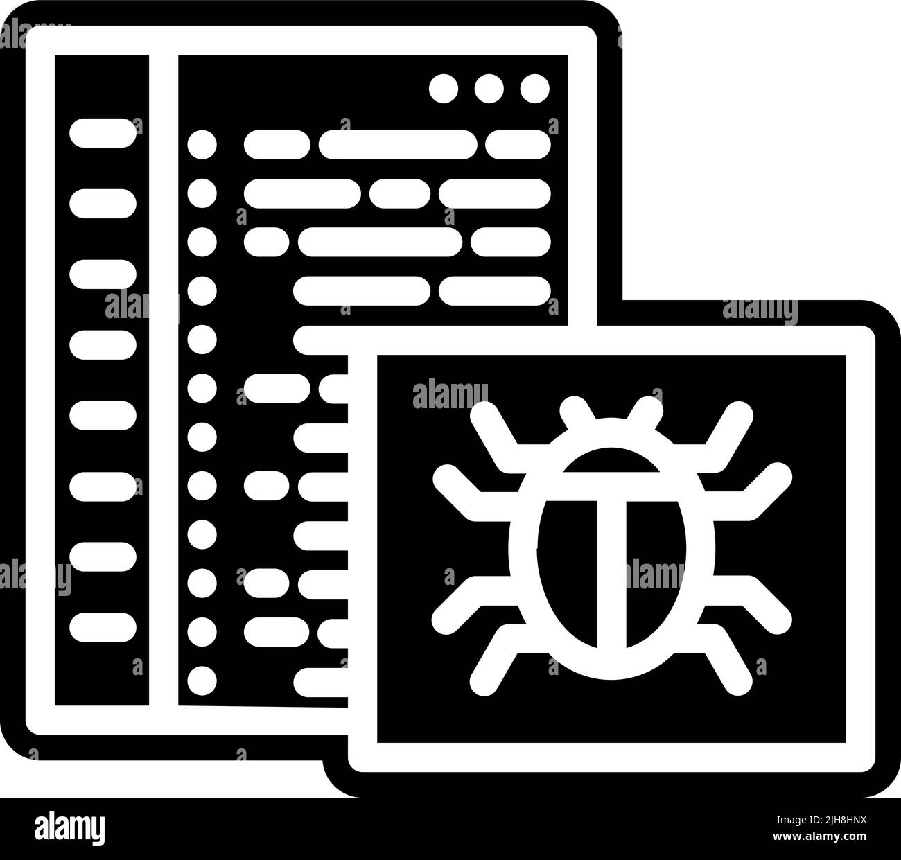 Web design bug icon Stock Vector