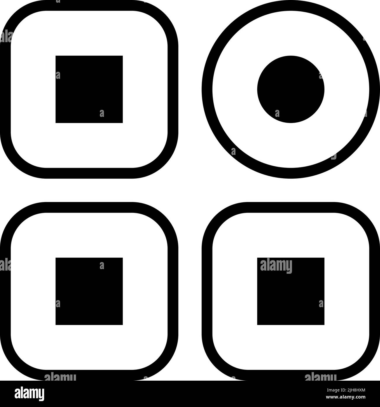 User interface apps icon Stock Vector