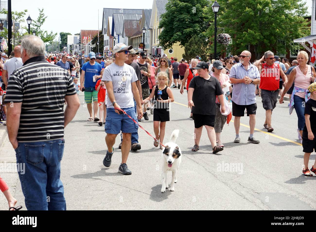 Canada Day, St Andrews, New Brunswick Stock Photo