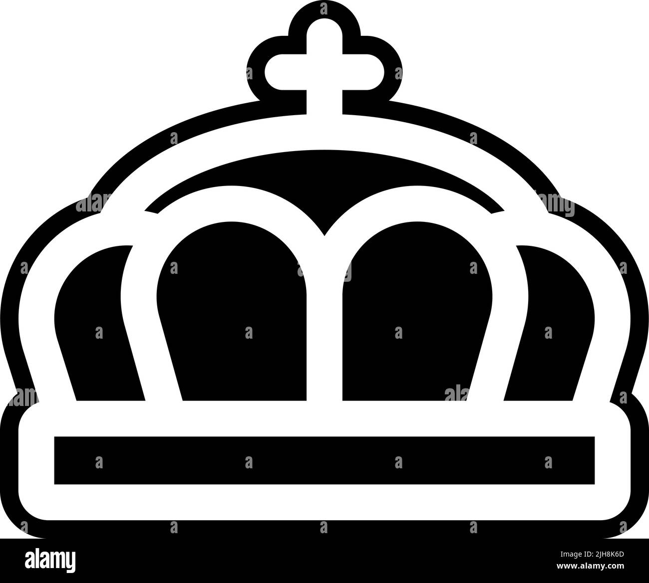 Wealth and luxury crown icon Stock Vector