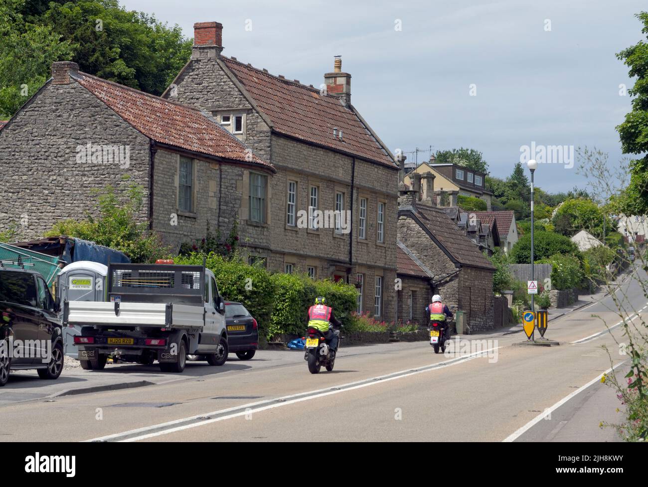 The Ship Inn. Old coaching inn, Saltford Hill. On main road from Bristol to Bath. A4 road. Stock Photo