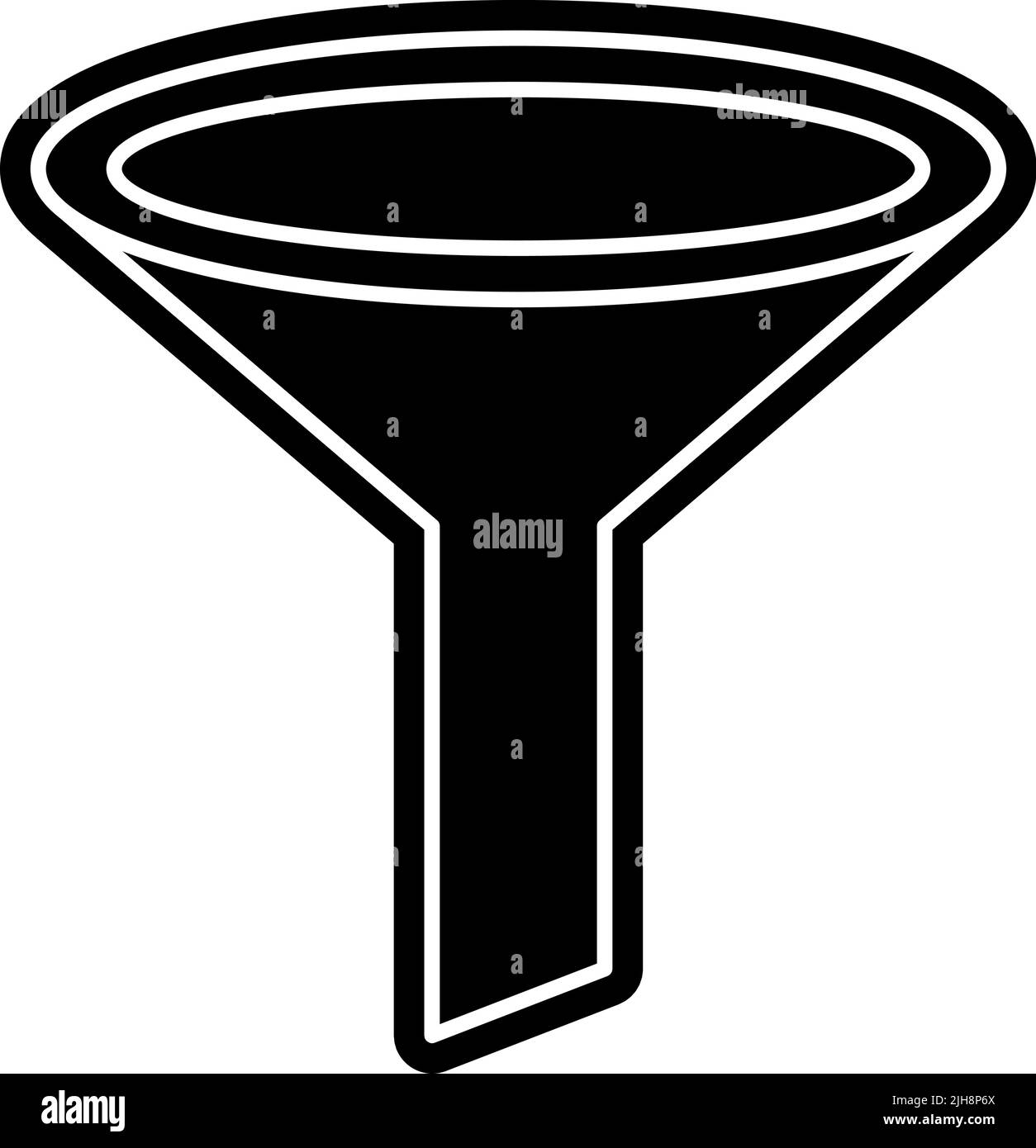 Basic element funnel . Stock Vector
