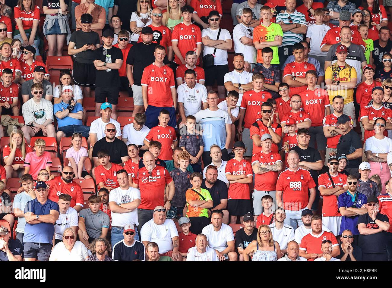Nottingham Forest fans Stock Photo Alamy