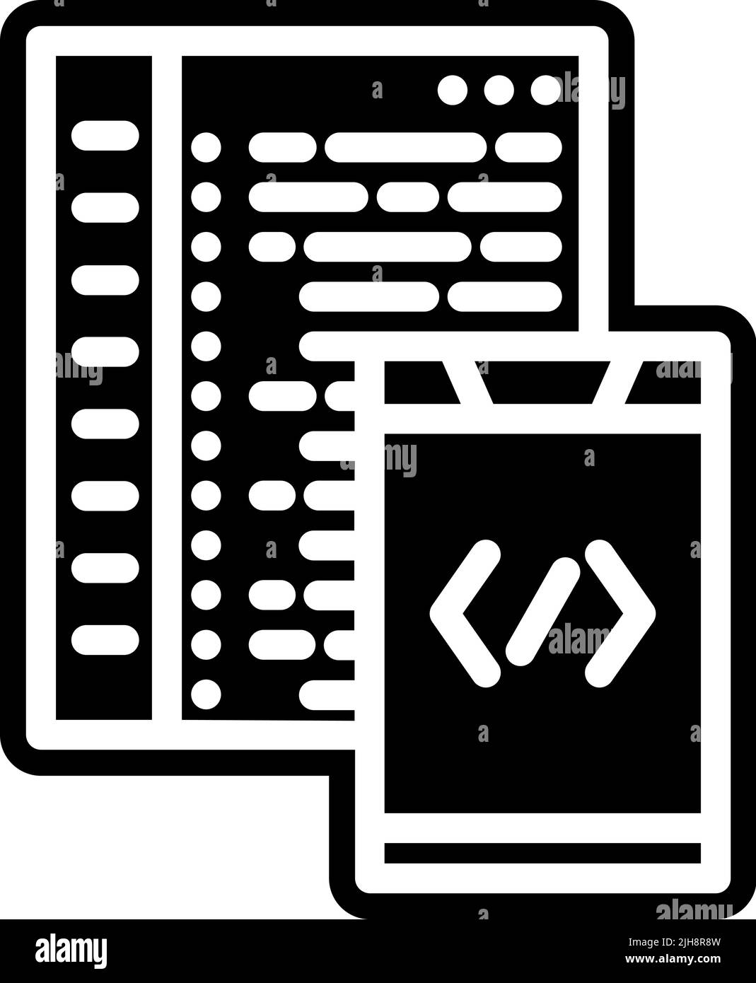 Web design code icon Stock Vector Image & Art - Alamy