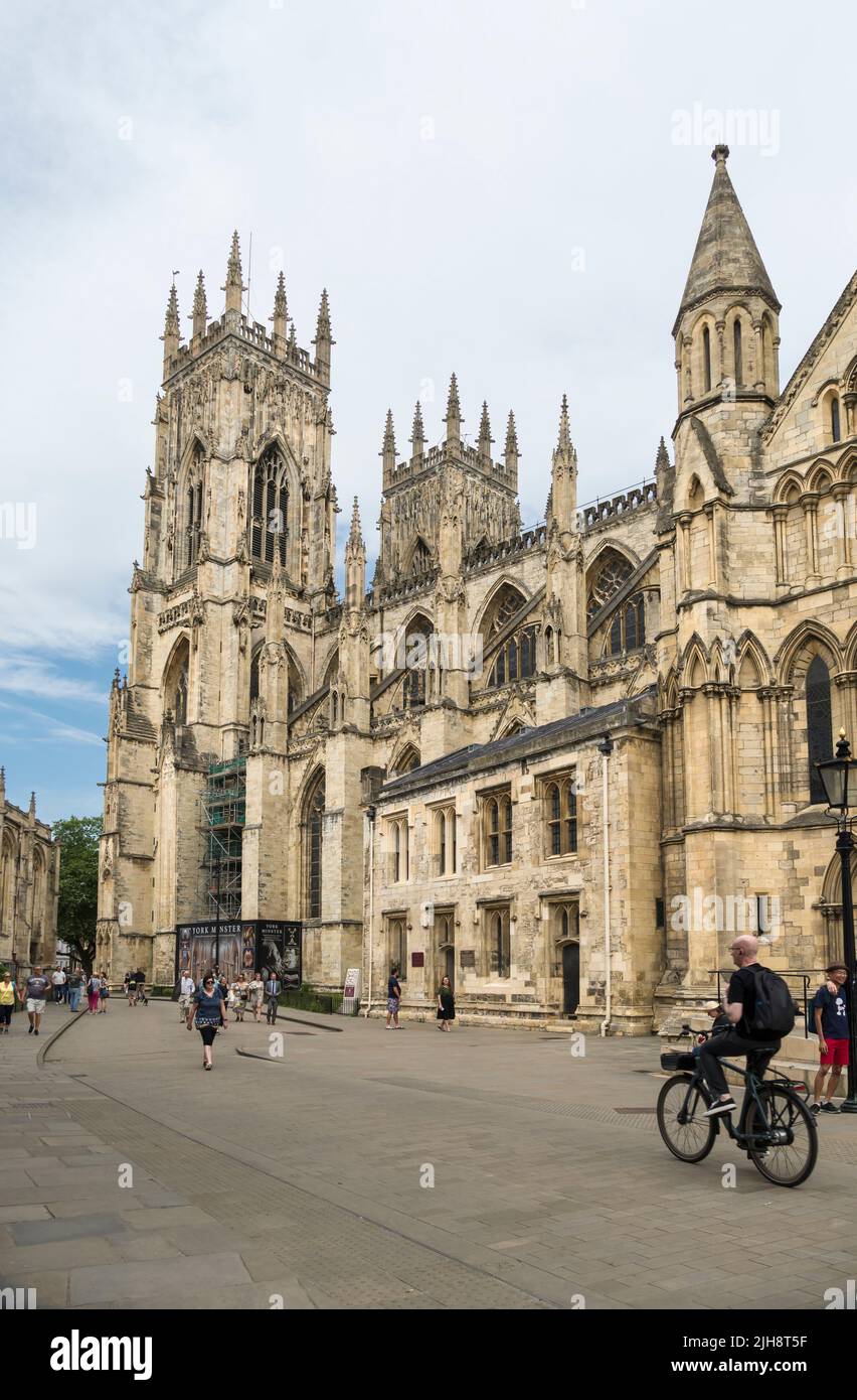 Two West towers York Minster 2022 Stock Photo