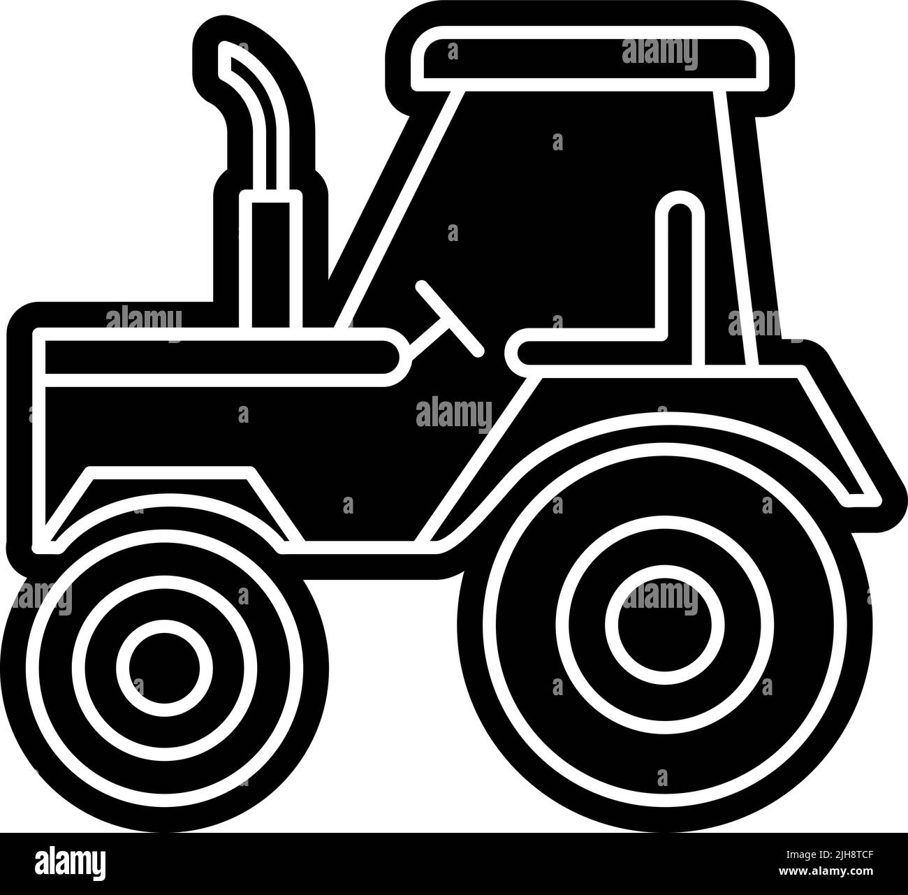 Autumn tractor Stock Vector Image & Art - Alamy