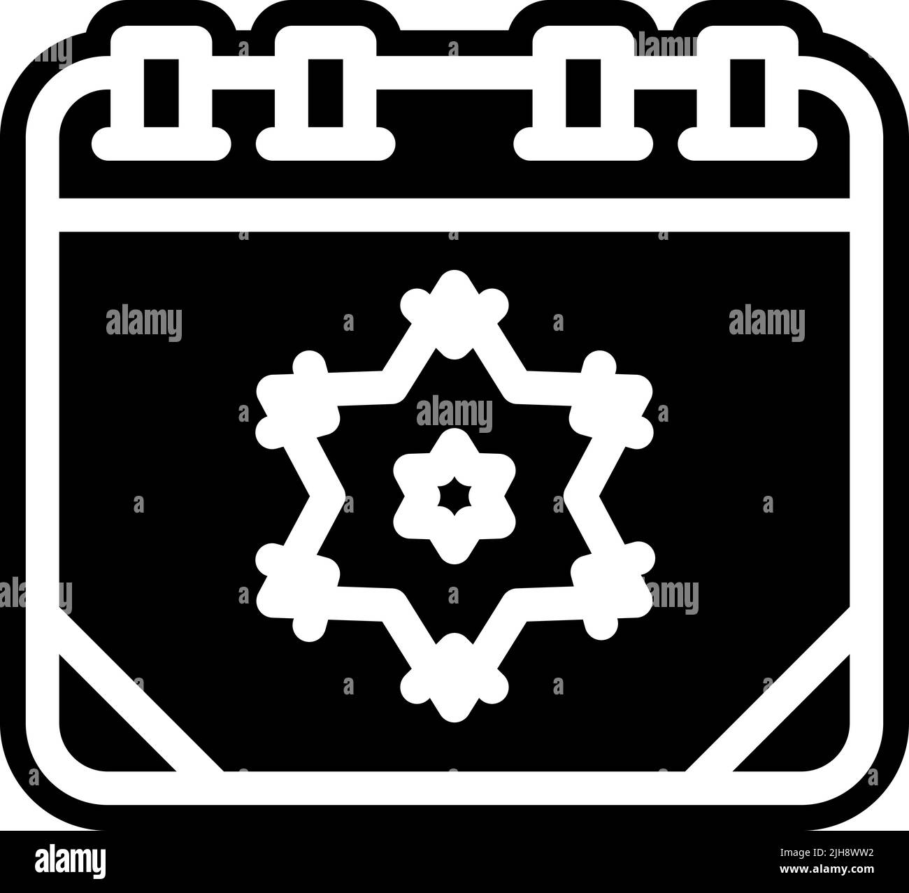 Calendar snowflake Stock Vector Image & Art Alamy