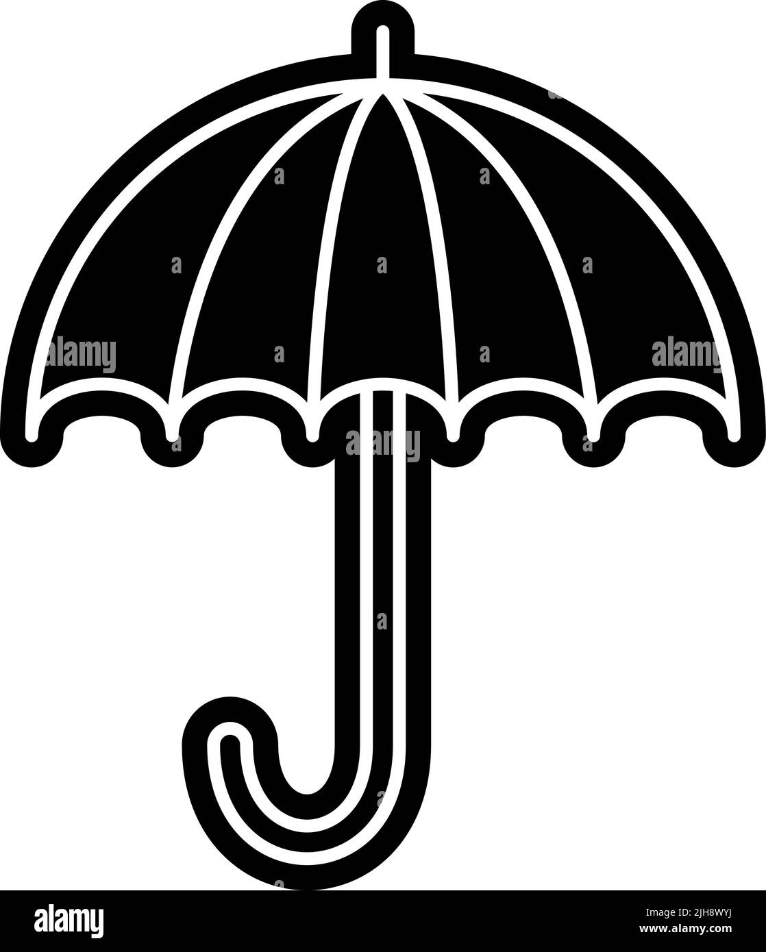 Cartoon umbrella Black and White Stock Photos & Images Alamy