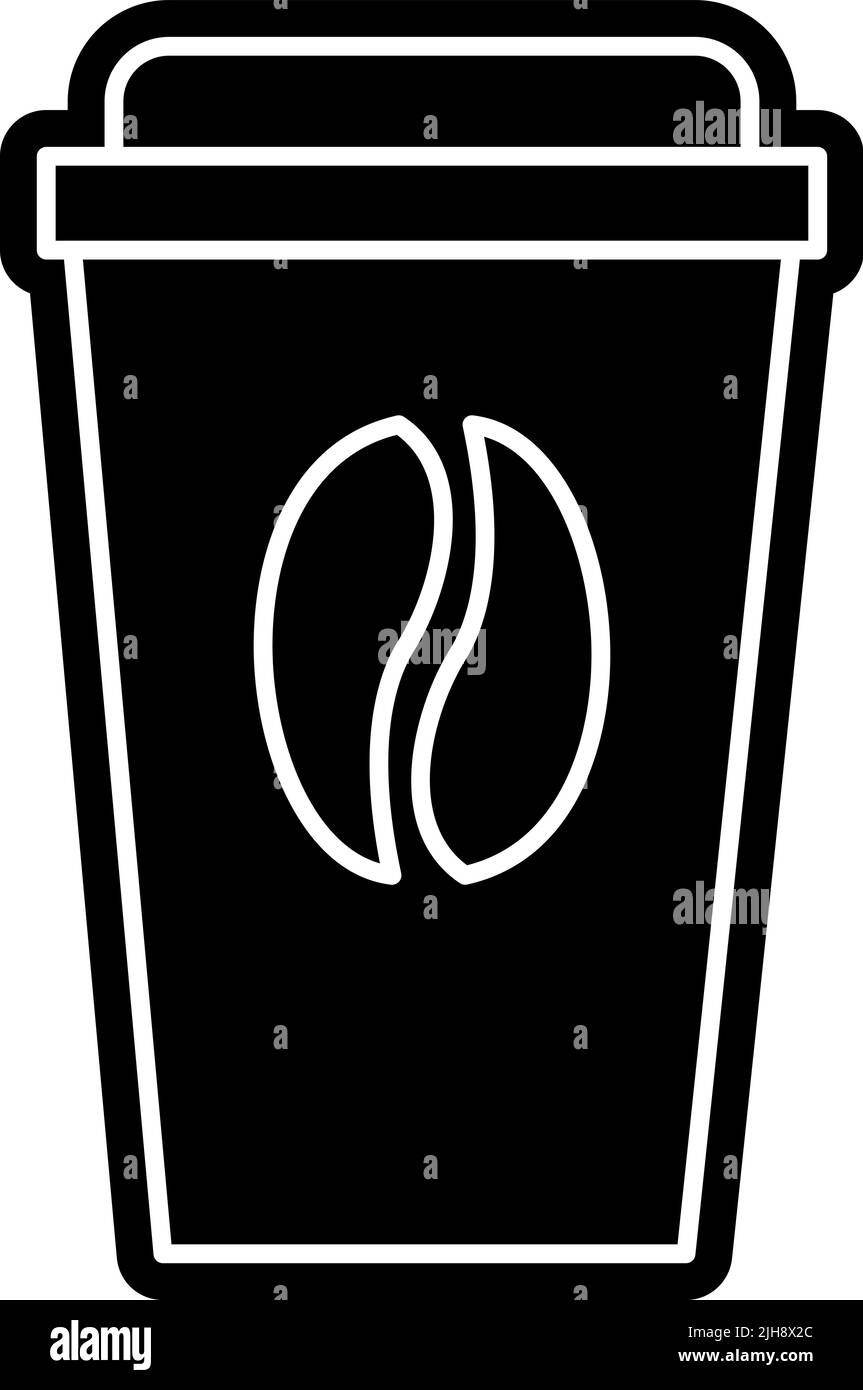 Woman disposable coffee cup Stock Vector Images - Alamy