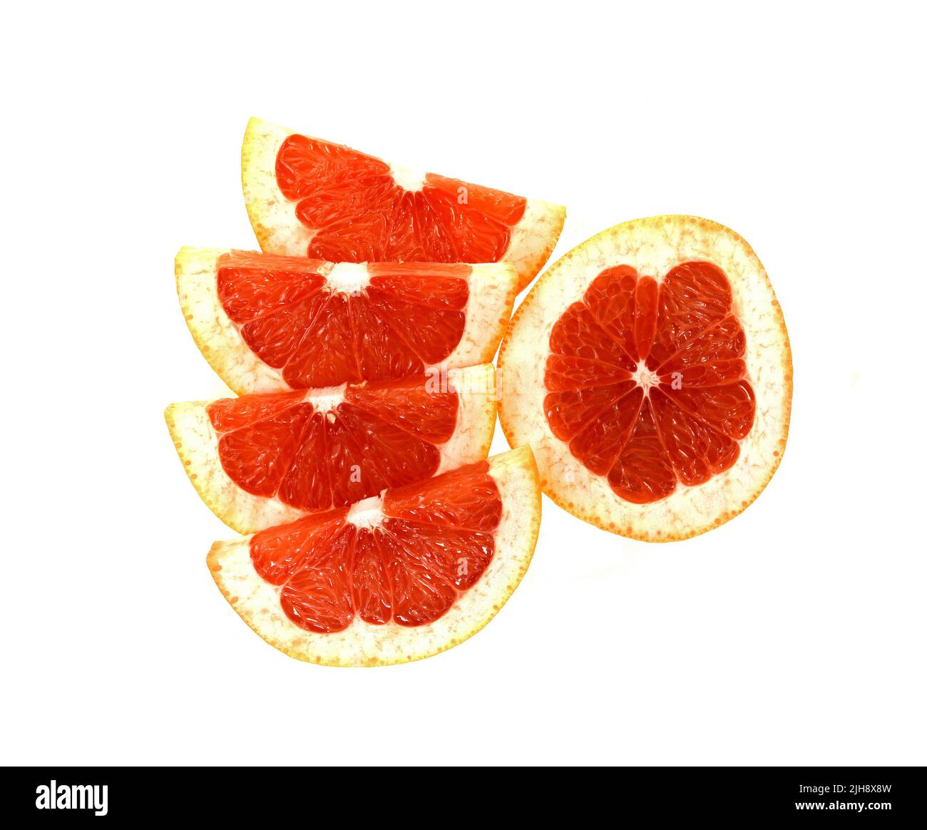 Organic grapefruit isolated on white background. Taste grapefruit. Full