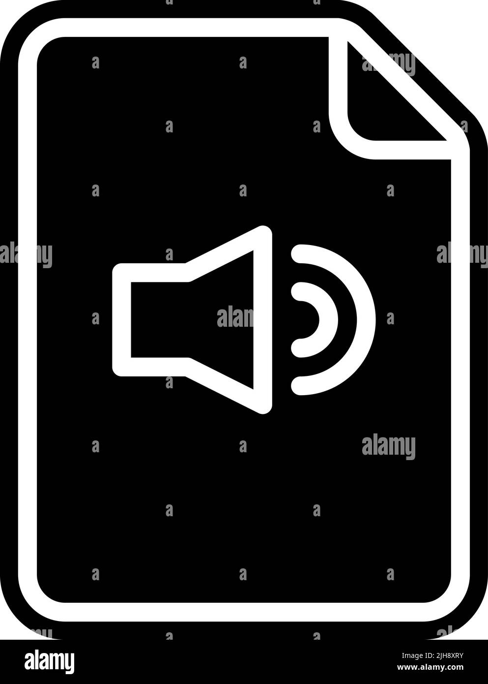 Files and documents audio file . Stock Vector