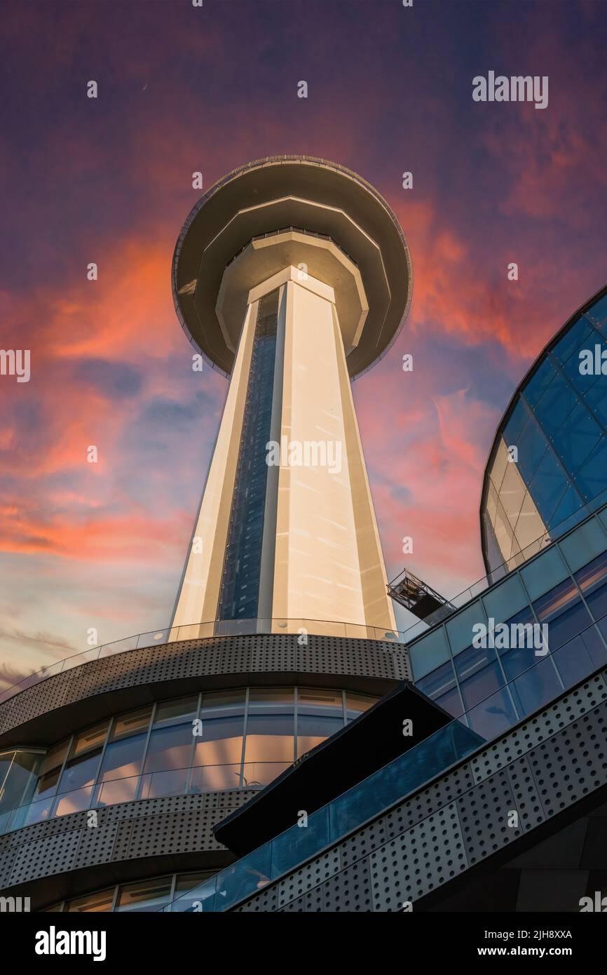 Ankara, Turkey - July 05, 2022: Atakule Tower is the primary landmark of Ankara, Turkey Stock Photo