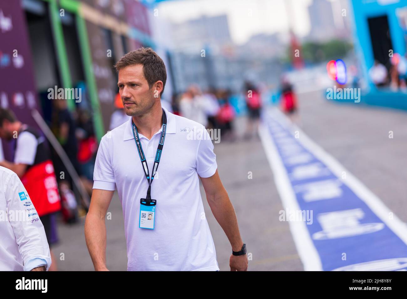 OGIER Sebastien, 8 fois champion du monde WRC, portrait during the 2022 New York City ePrix, 8th meeting of the 2021-22 ABB FIA Formula E World Championship, on the Brooklyn Street Circuit from July 14 to 17, in New York, United States of America - Photo: Bastien Roux             /DPPI/LiveMedia Stock Photo