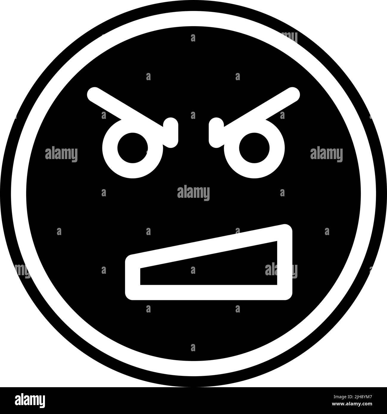 Serious emoji Black and White Stock Photos & Images - Alamy