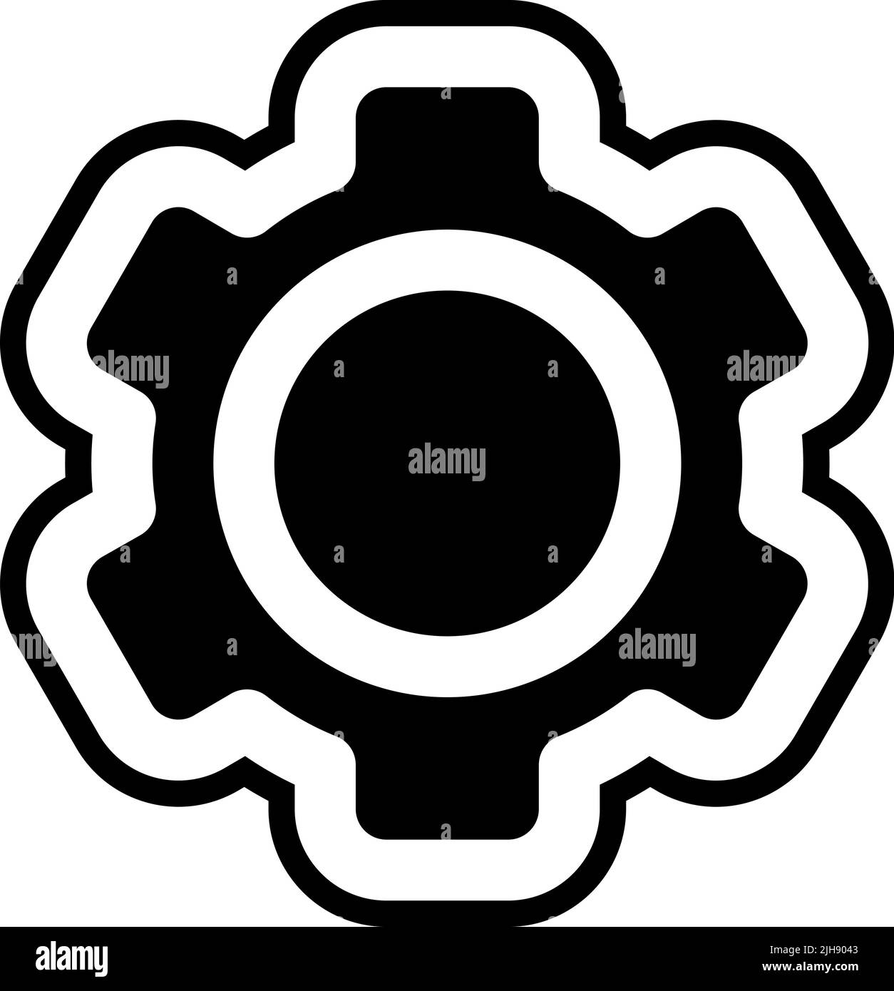 Home screen apps settings . Stock Vector