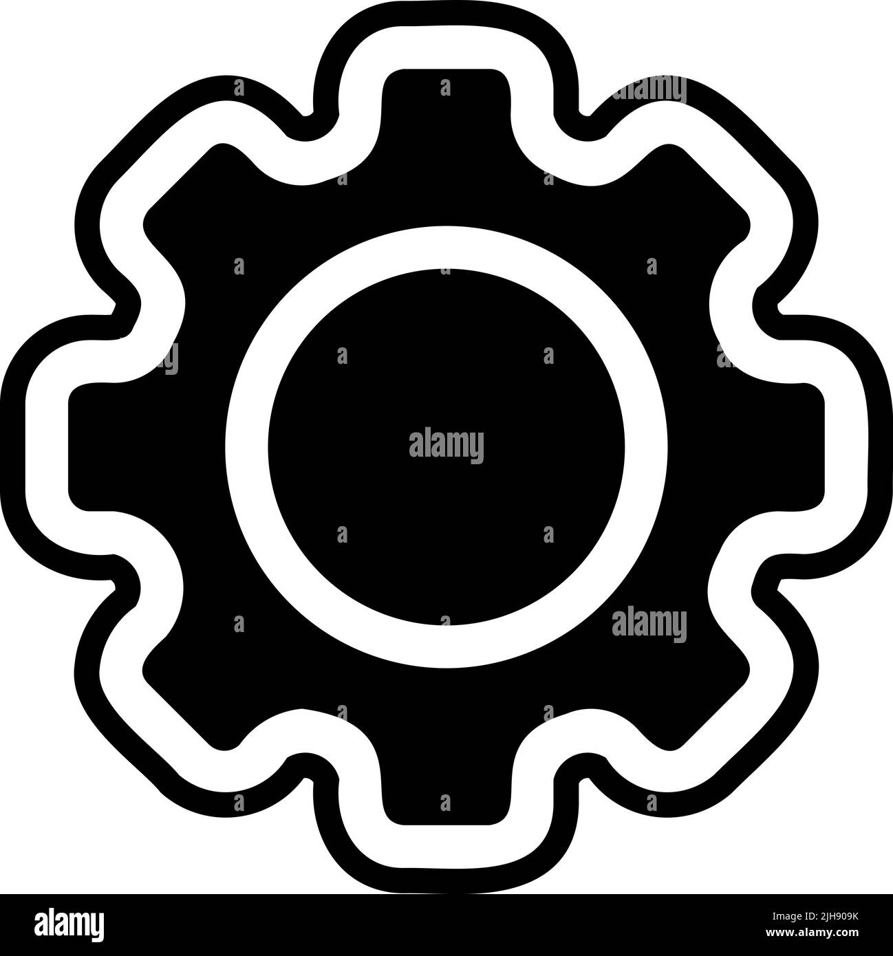 Home screen apps settings . Stock Vector