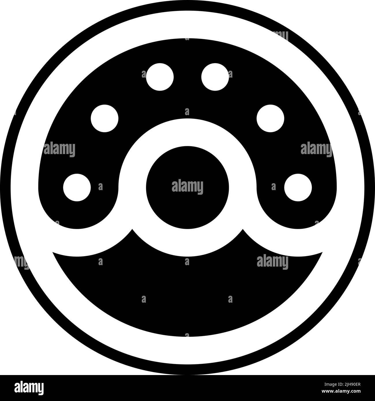 Fastfood donut illustration vector Black and White Stock Photos ...