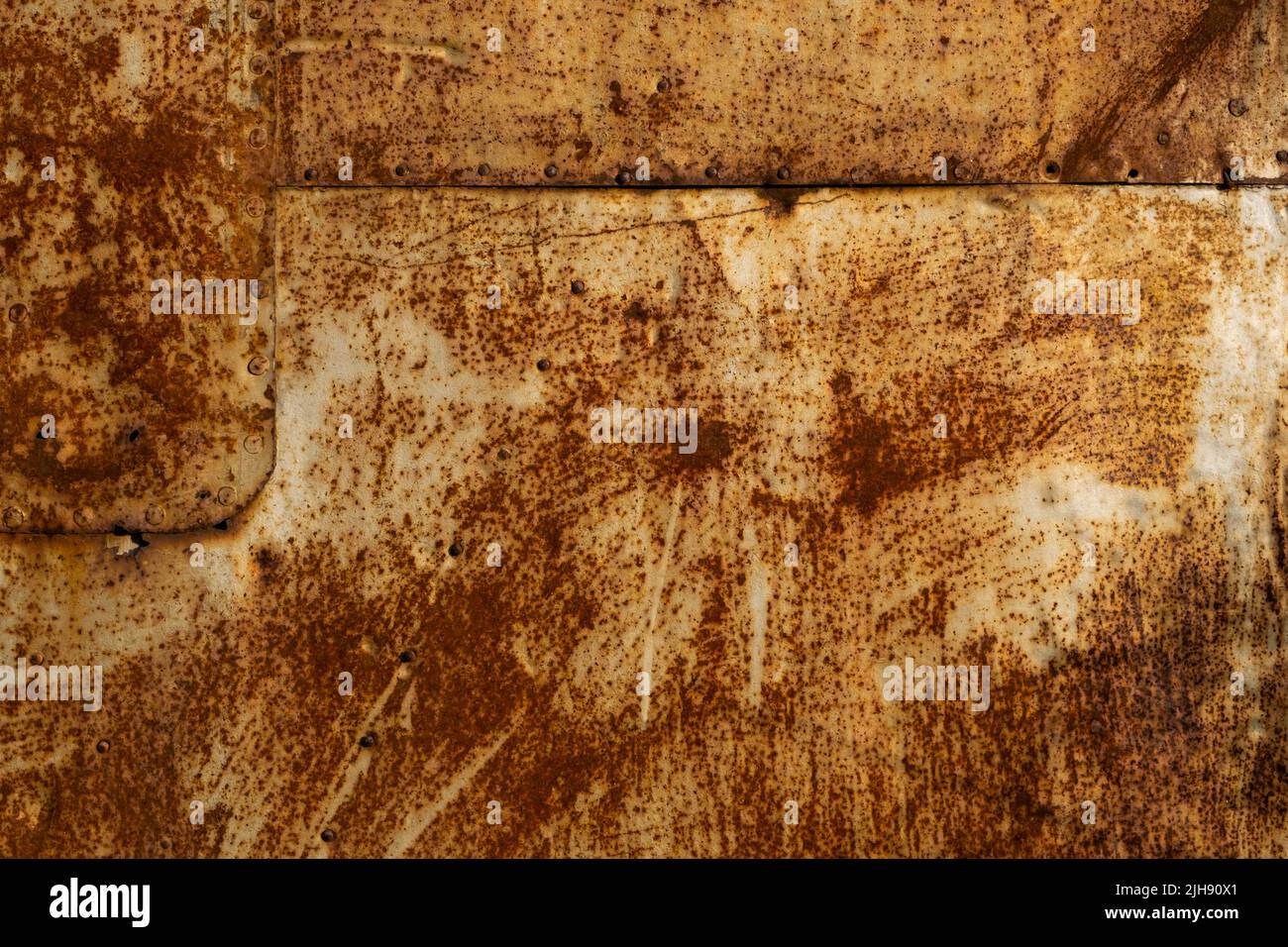 Old rusty metal sheet grunge background Stock Photo