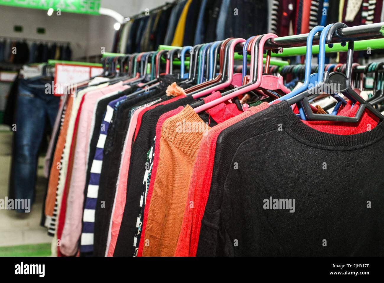 Nakuru, Kenya. 16th July, 2022. Secondhand clothes, locally known as ""˜'mitumba'' seen