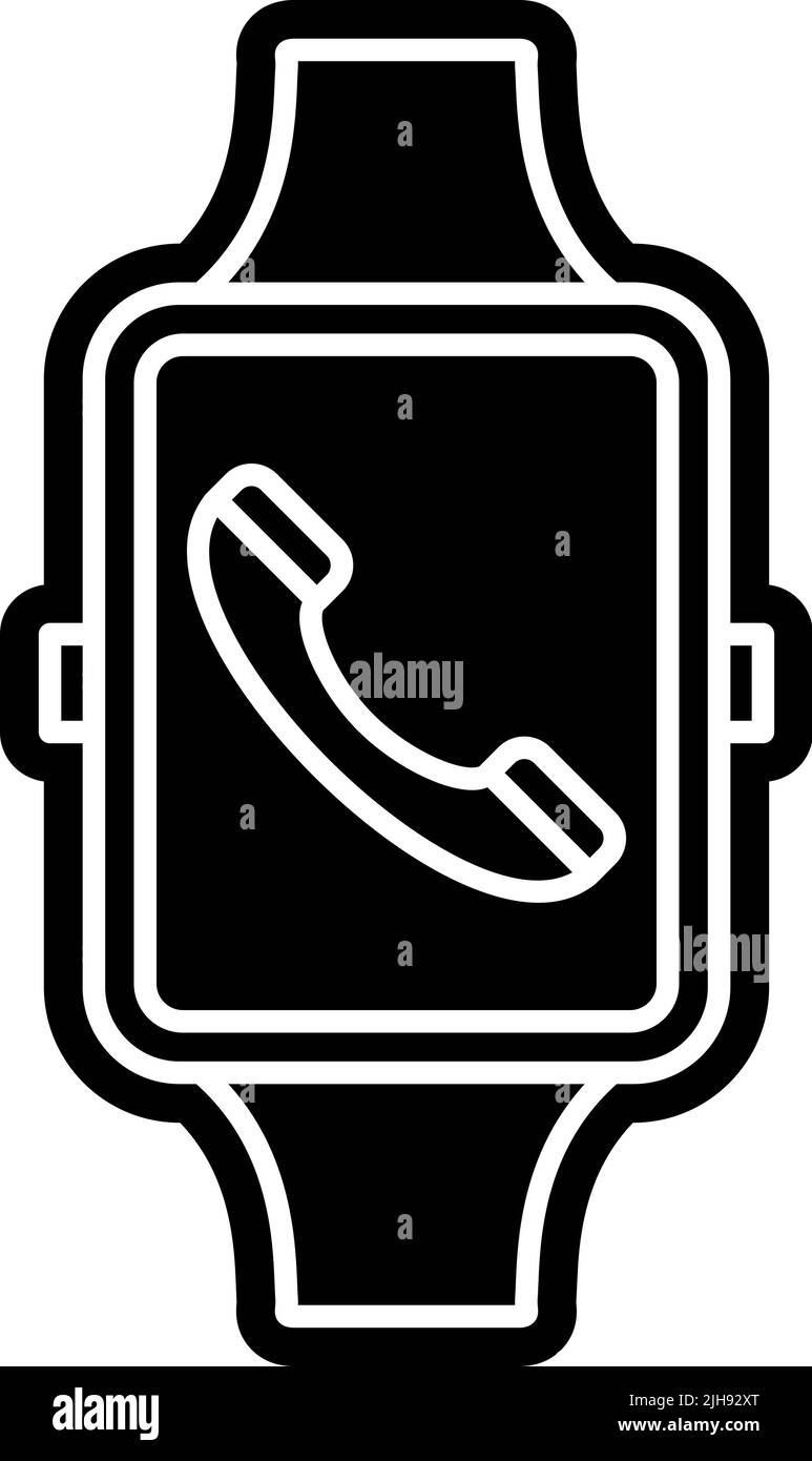 Home screen apps smart watch . Stock Vector