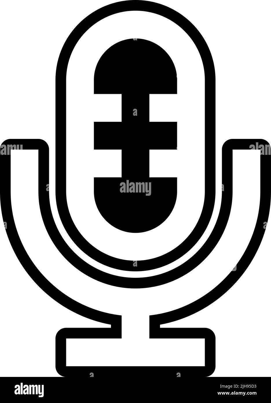 Seo and sem microphone . Stock Vector