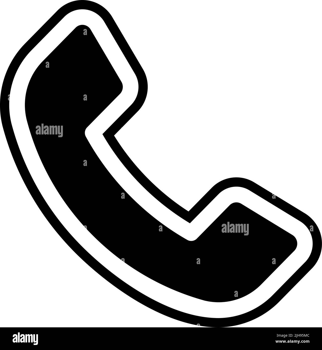 Multimedia collection phone call . Stock Vector