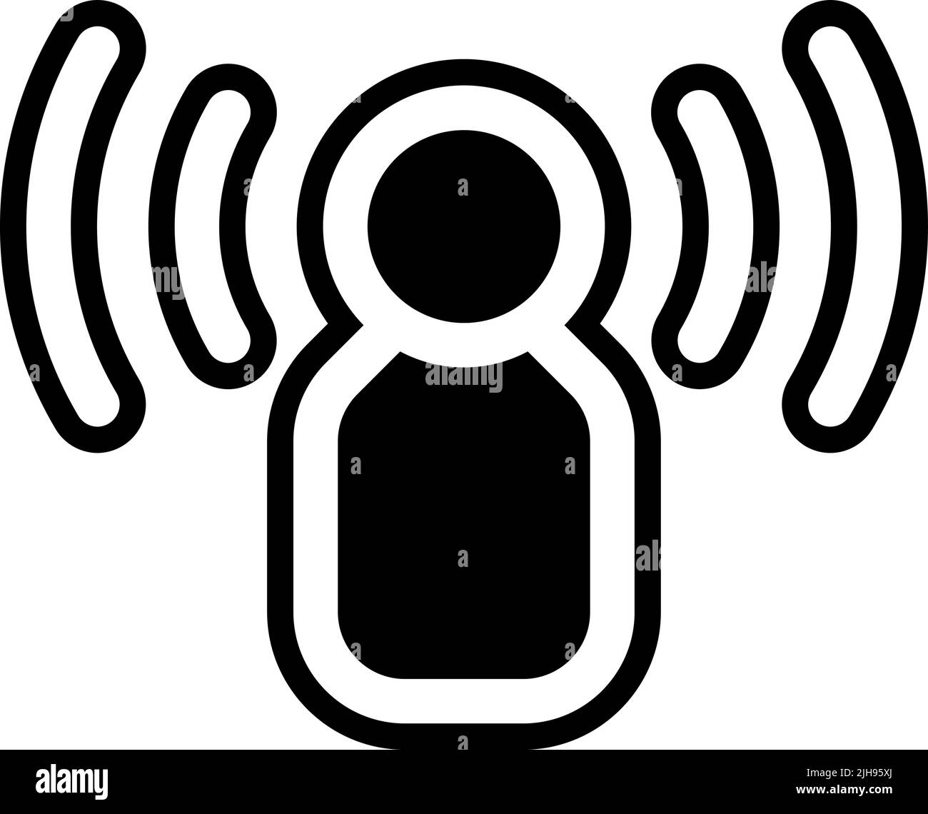 Podcast broadcast . Stock Vector