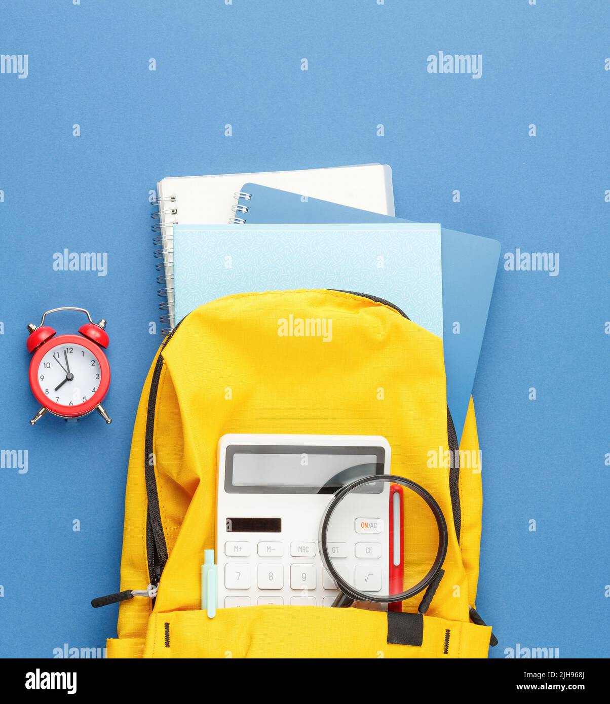 Study supplies on the school desk Stock Photo Alamy