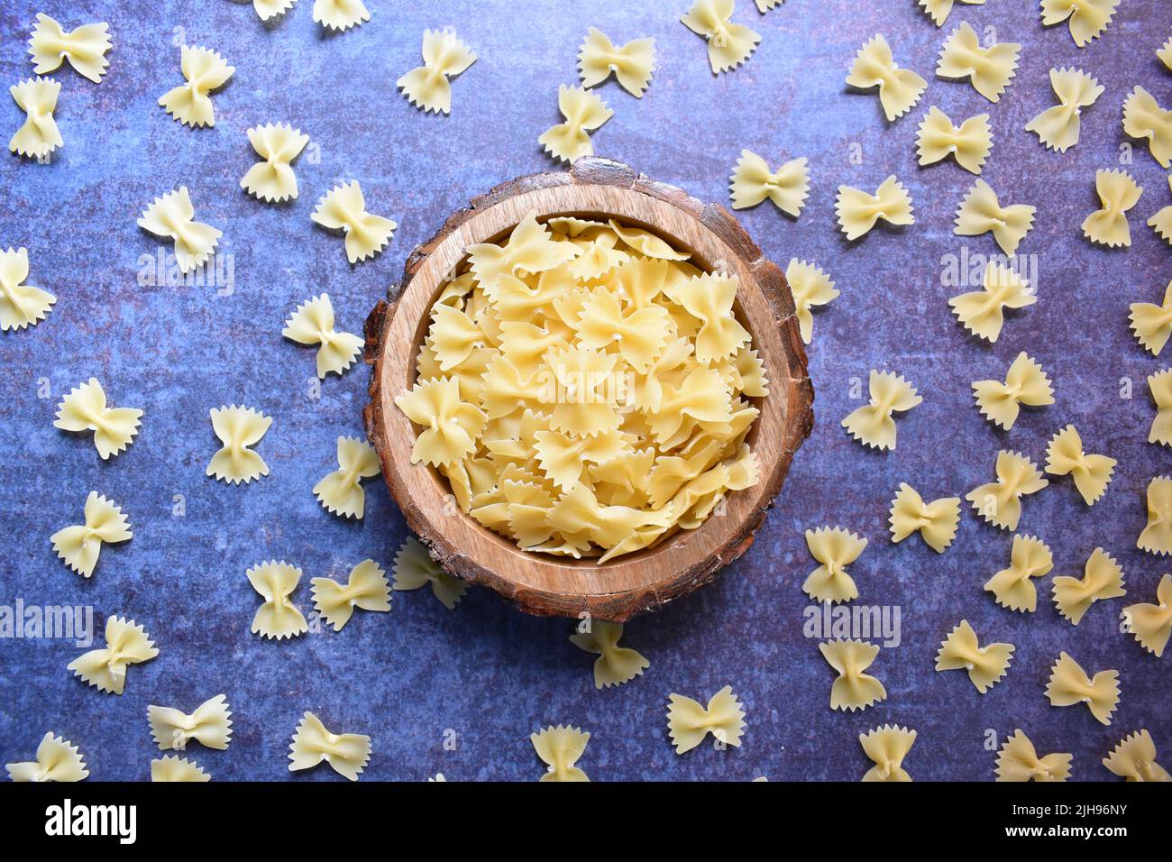 raw-whole-dry-bow-tie-pasta-stock-photo-alamy