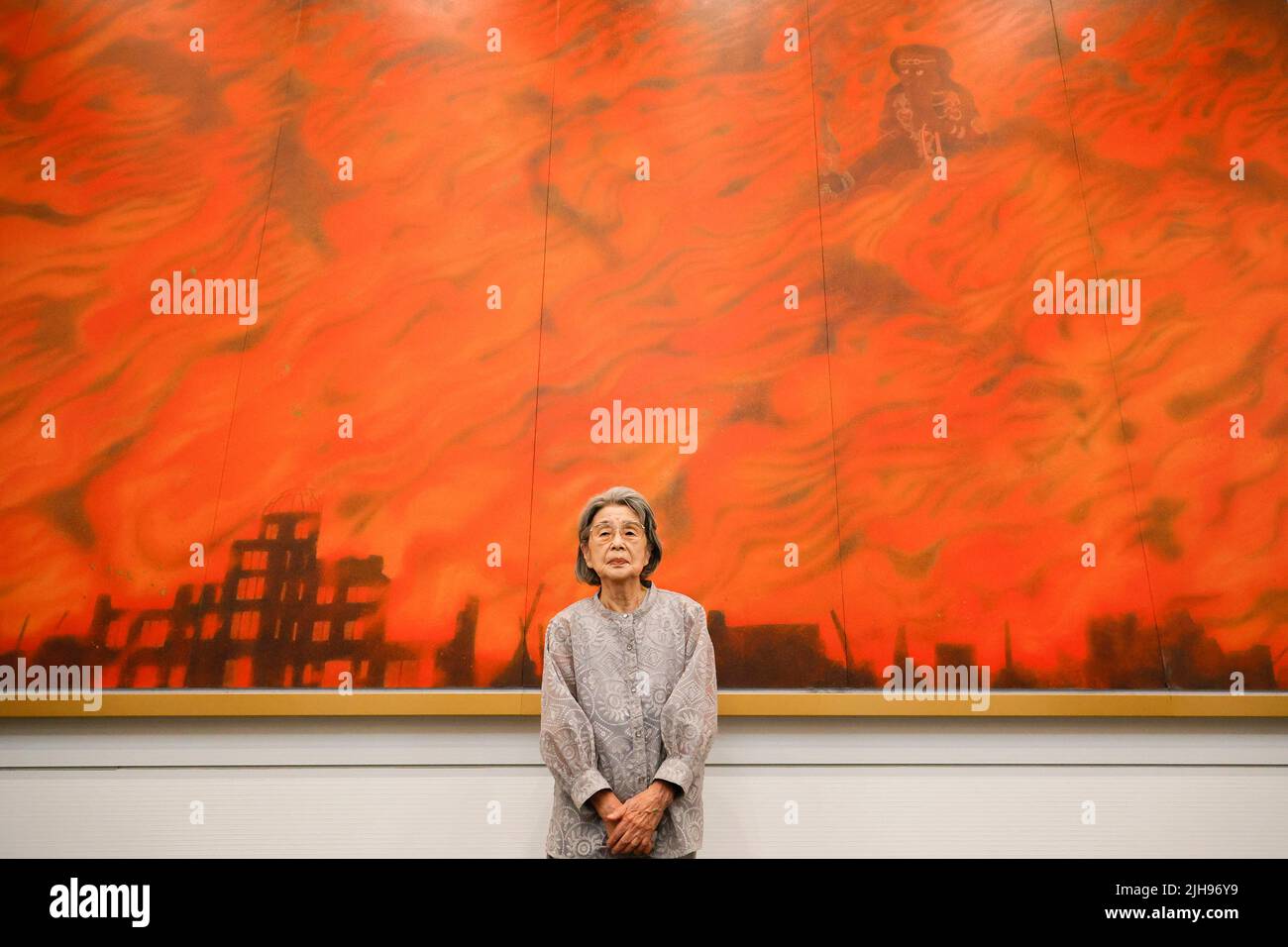 July 14, 2022, Hiroshima, Japan: Yoshiko Kajimoto, an atomic bomb ...