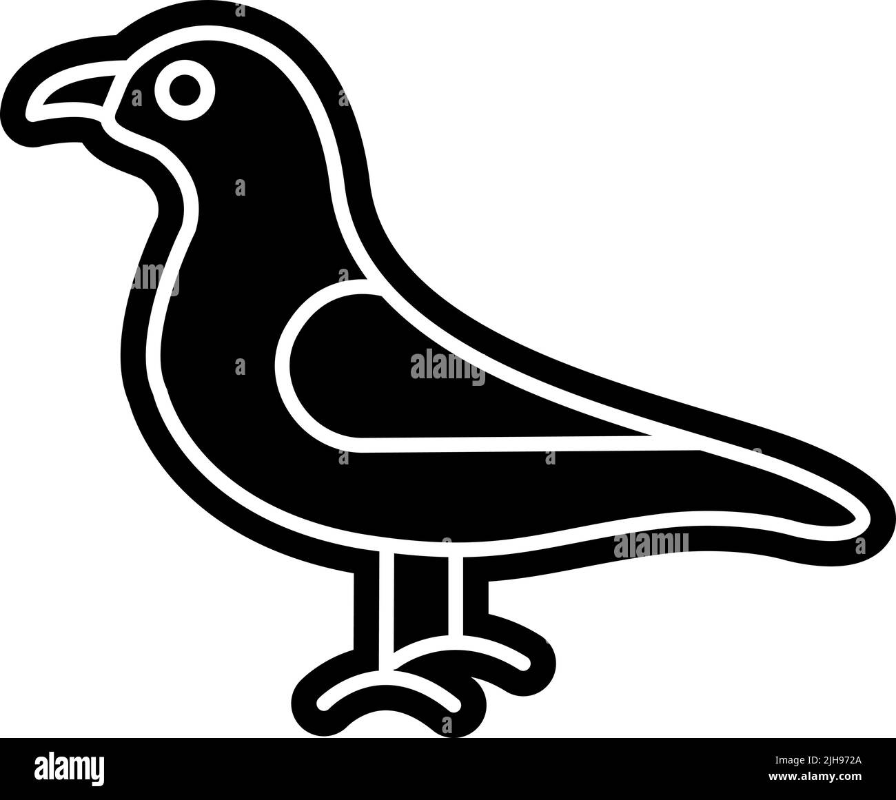Sailor seagull . Stock Vector