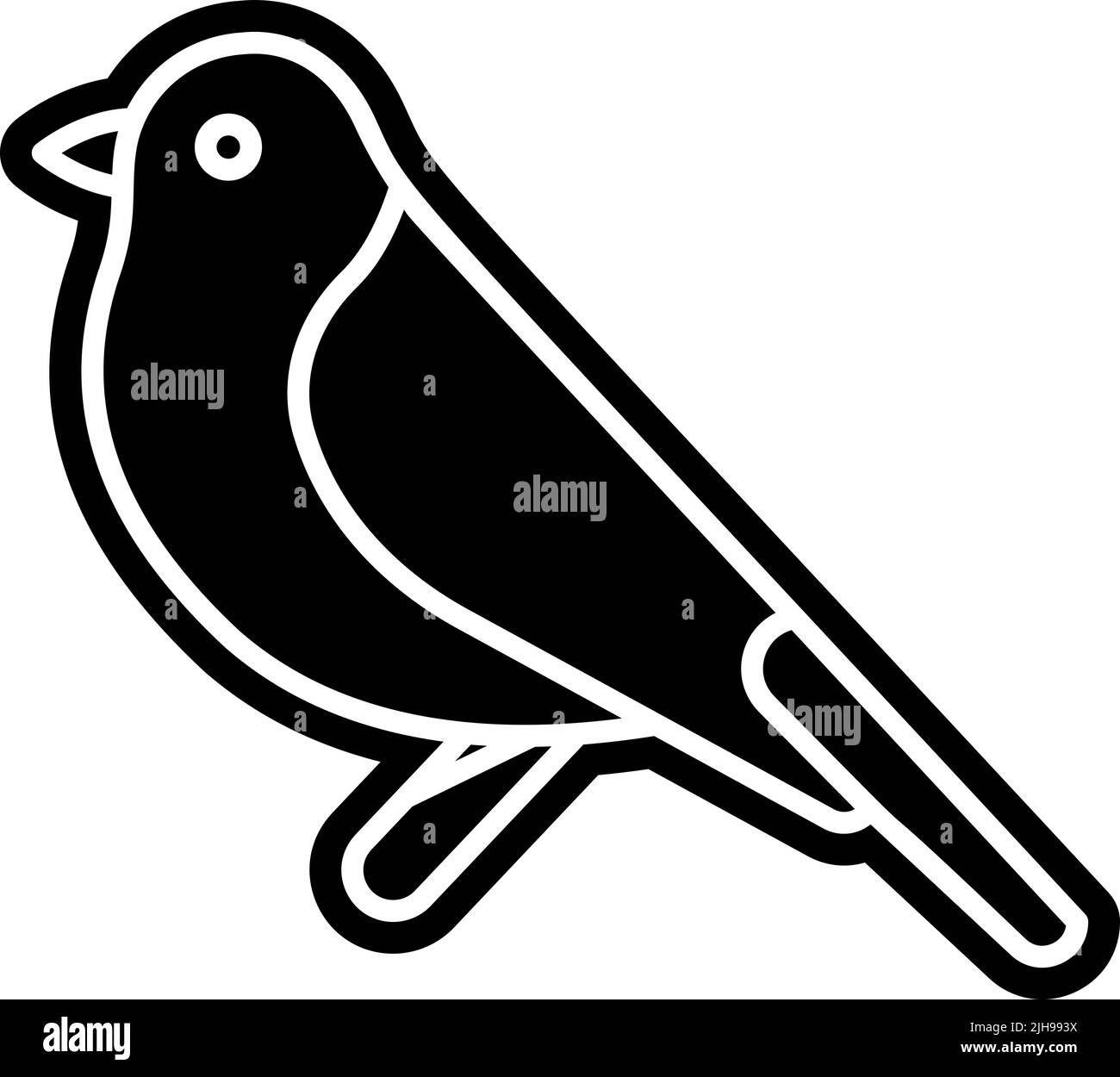 Spring bird . Stock Vector
