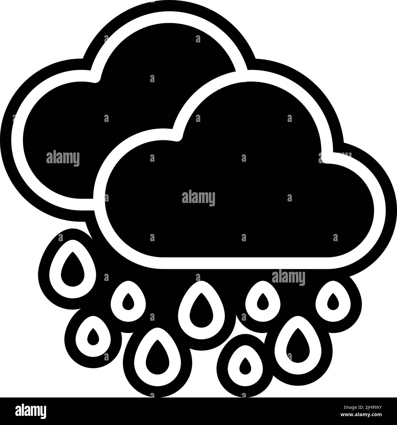 Rainy day cartoon Black and White Stock Photos & Images - Alamy
