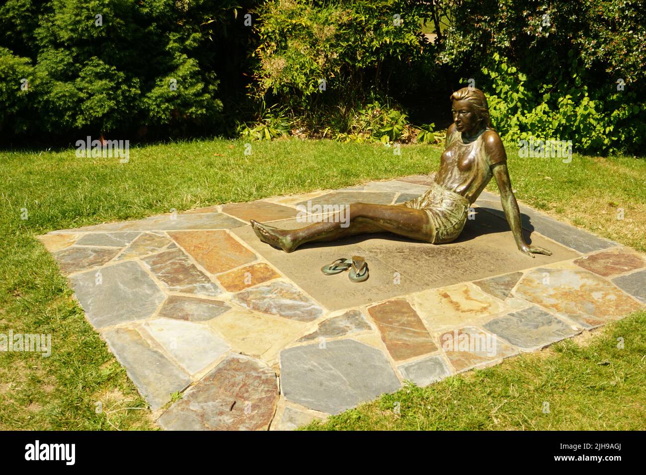 The statue by Patricia Finch  at Golders Hill Park, London, United Kingdom Stock Photo