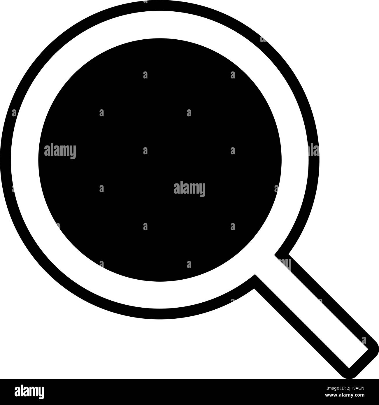 Basic ui search . Stock Vector
