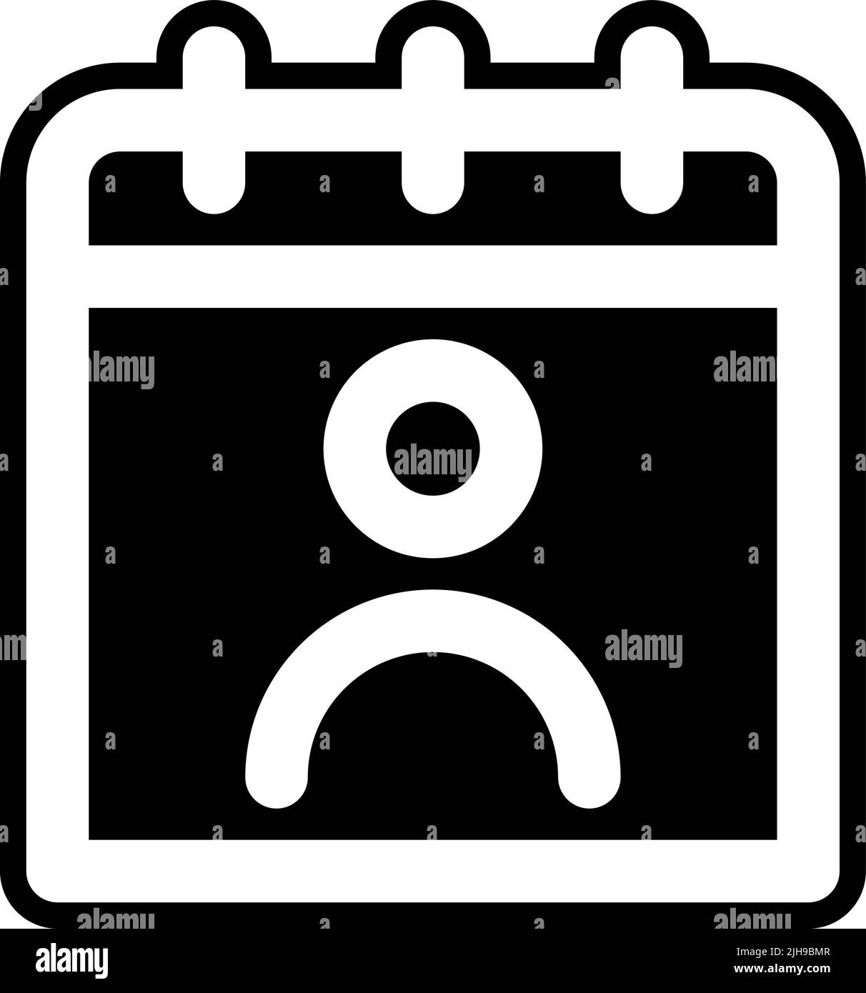 Calendar profile . Stock Vector