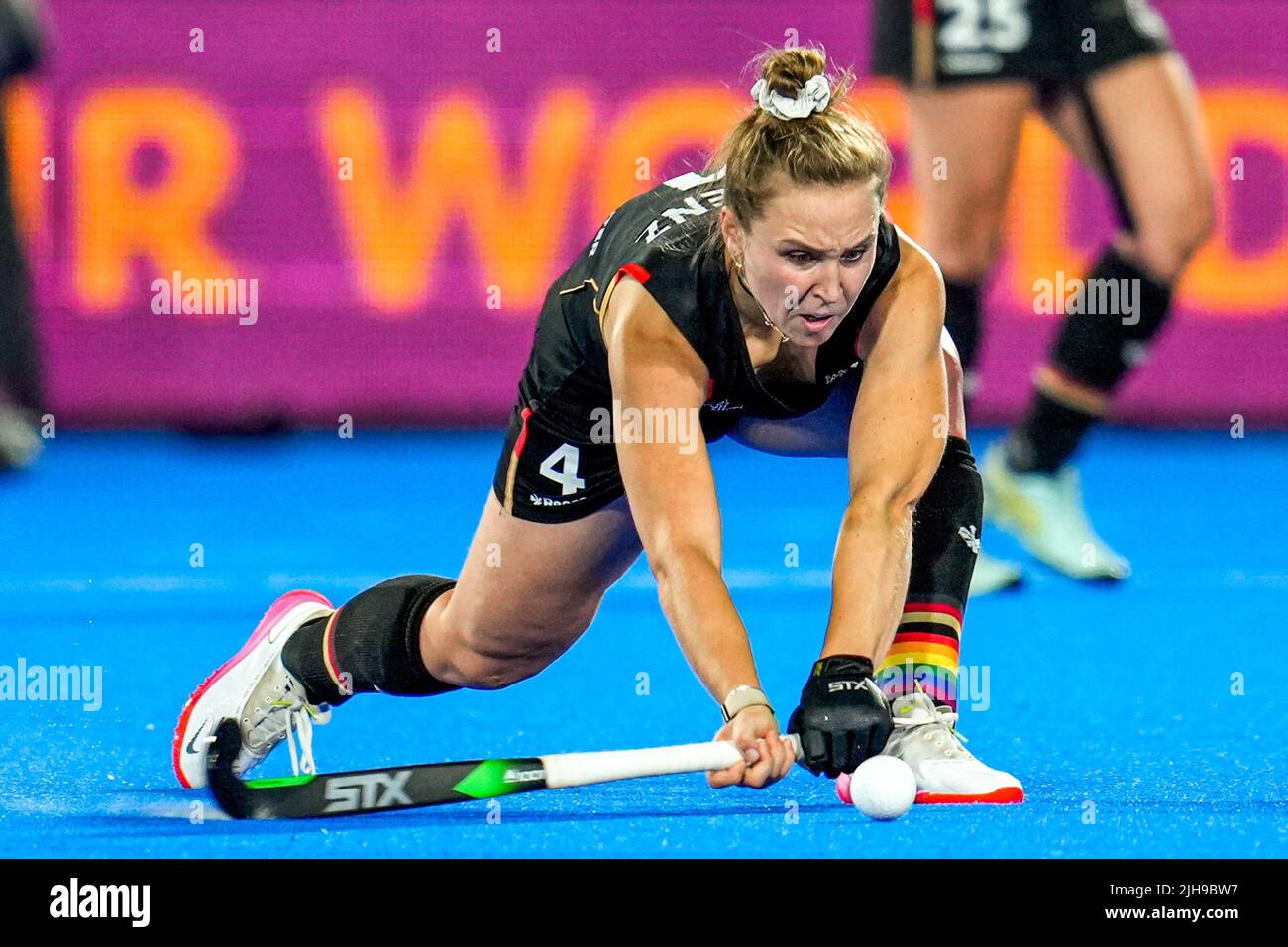 TERRASSA, SPAIN - JULY 16: Nike Lorenz of Germany during the FIH Hockey  Women's World Cup 2022 Semifinal match between Germany and Argentina at the  Estadi Olímpic de Terrassa on July 16,