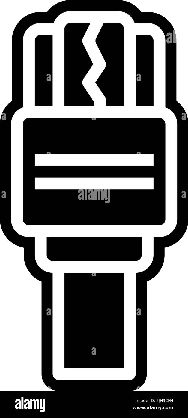 Connector types usb cable . Stock Vector
