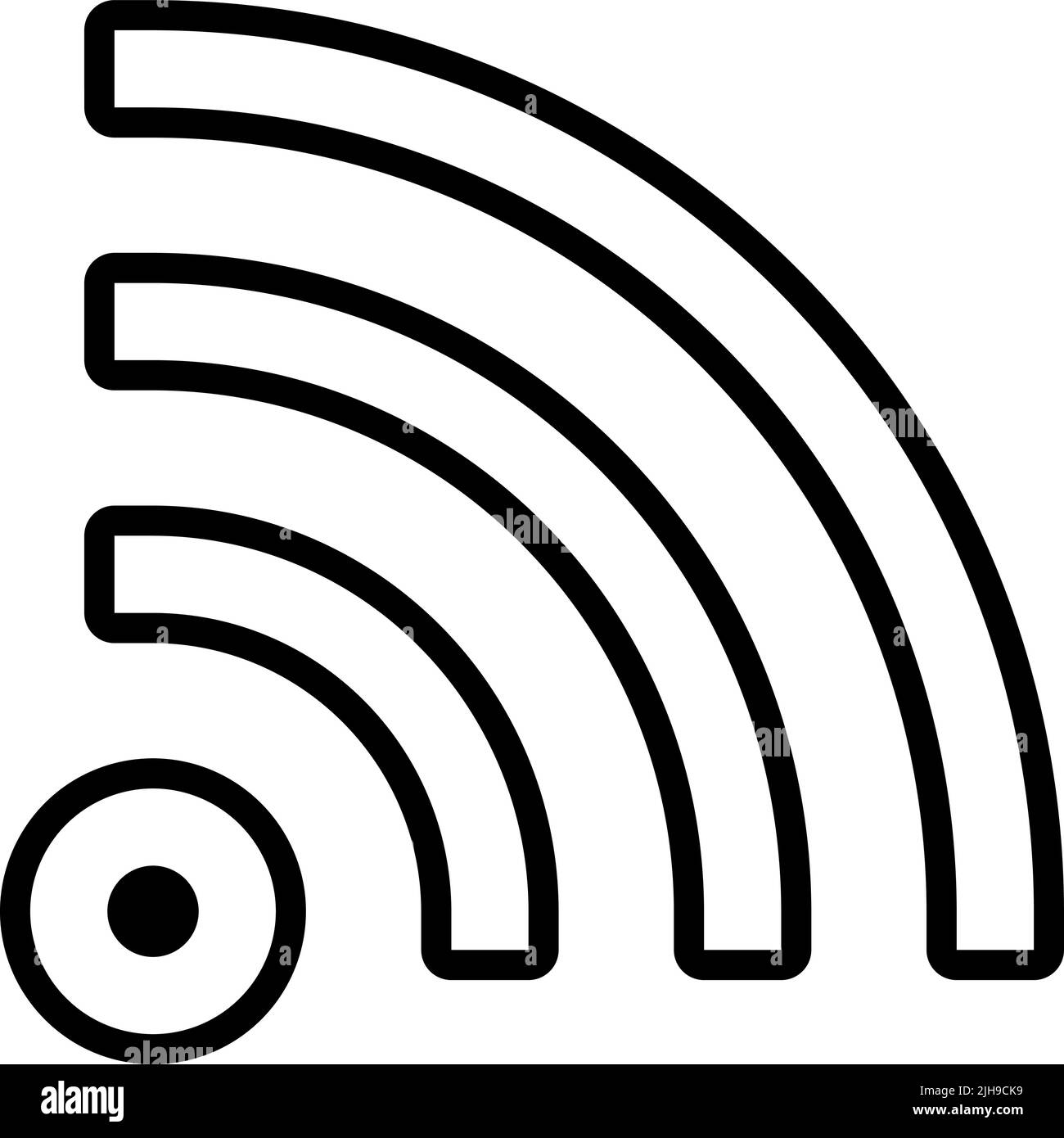 Basic ui wifi . Stock Vector