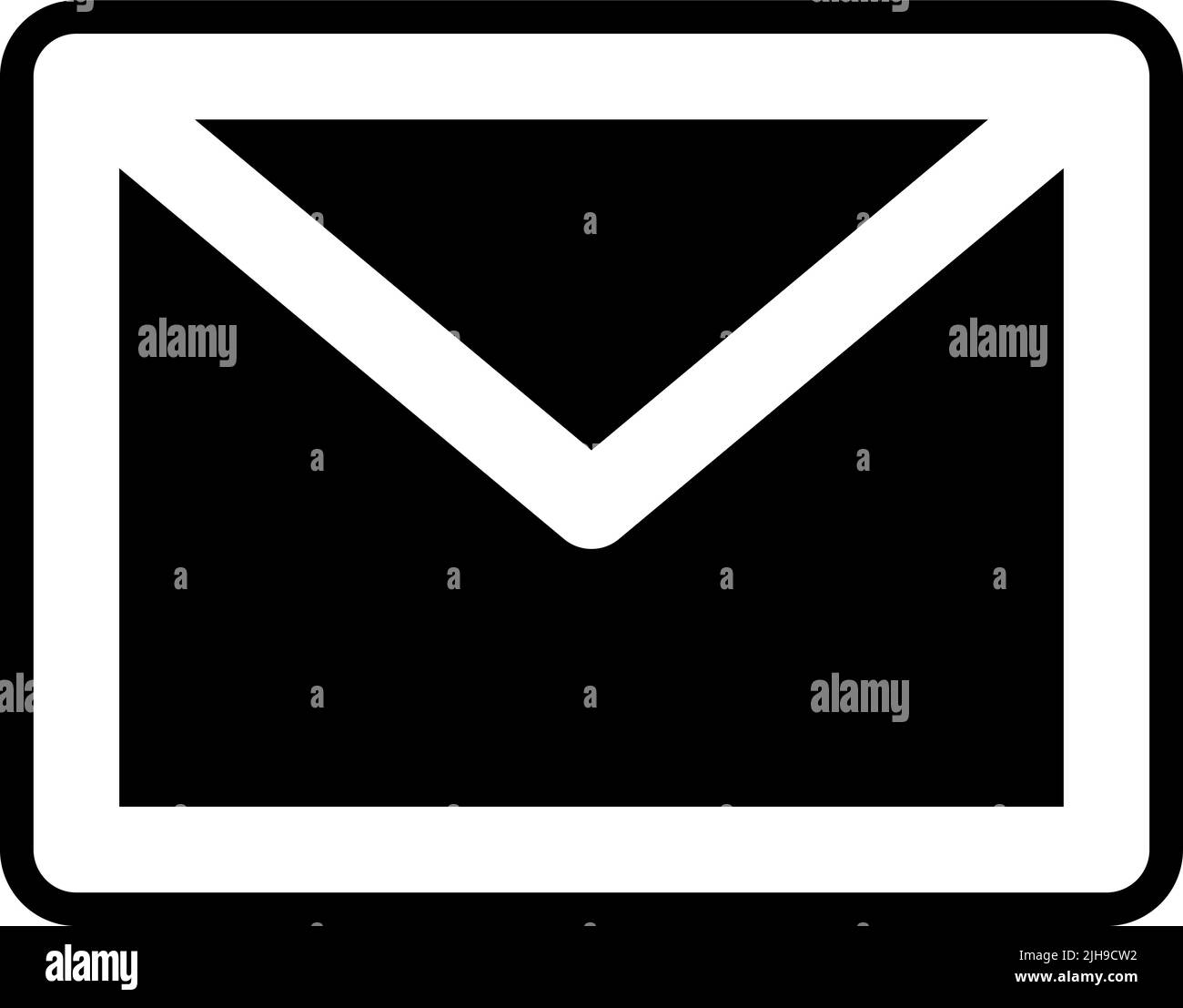Basic ui email . Stock Vector