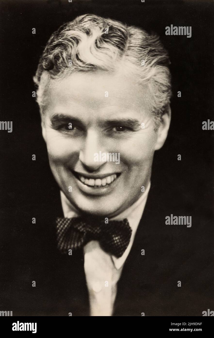 Charles Charlie Chaplin Portrait Stock Photo