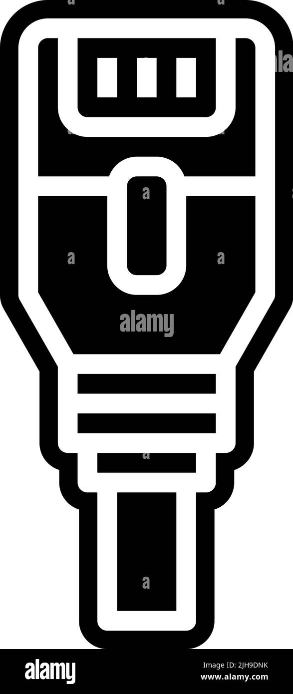 Connector types ethernet . Stock Vector