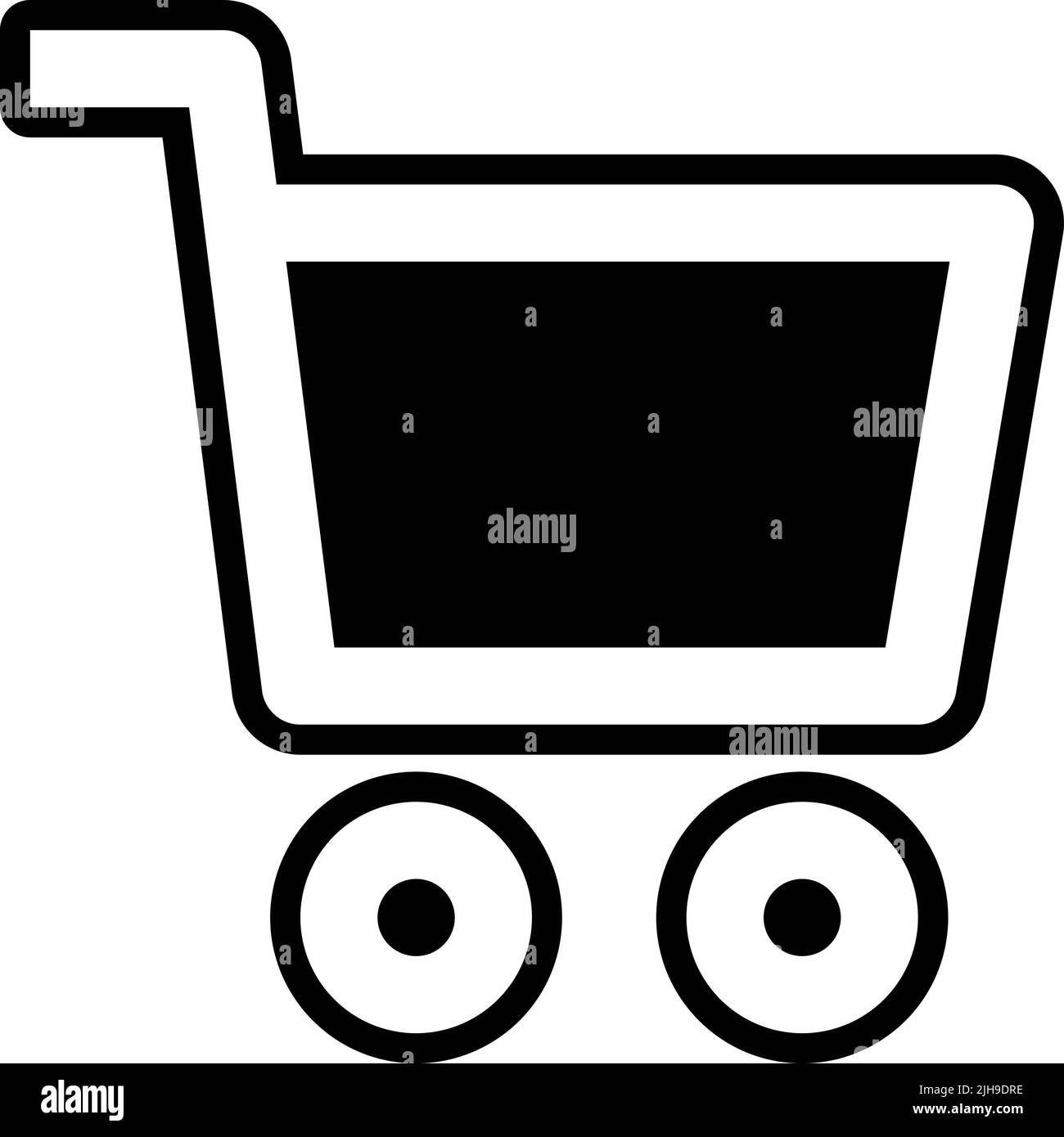 Basic ui shopping cart . Stock Vector
