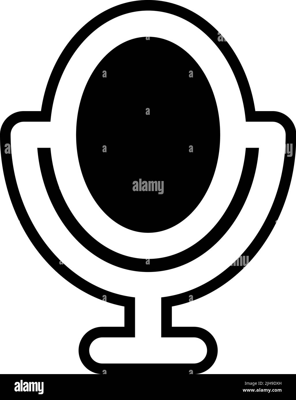 Bathroom hand mirror Stock Vector Image & Art Alamy