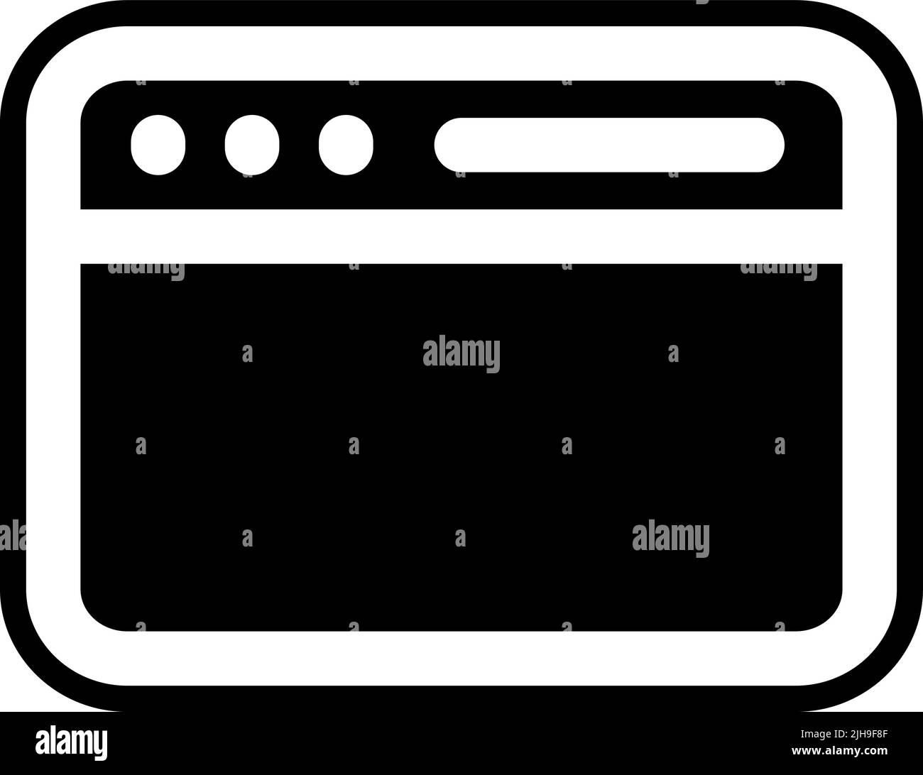 Contact us browser . Stock Vector